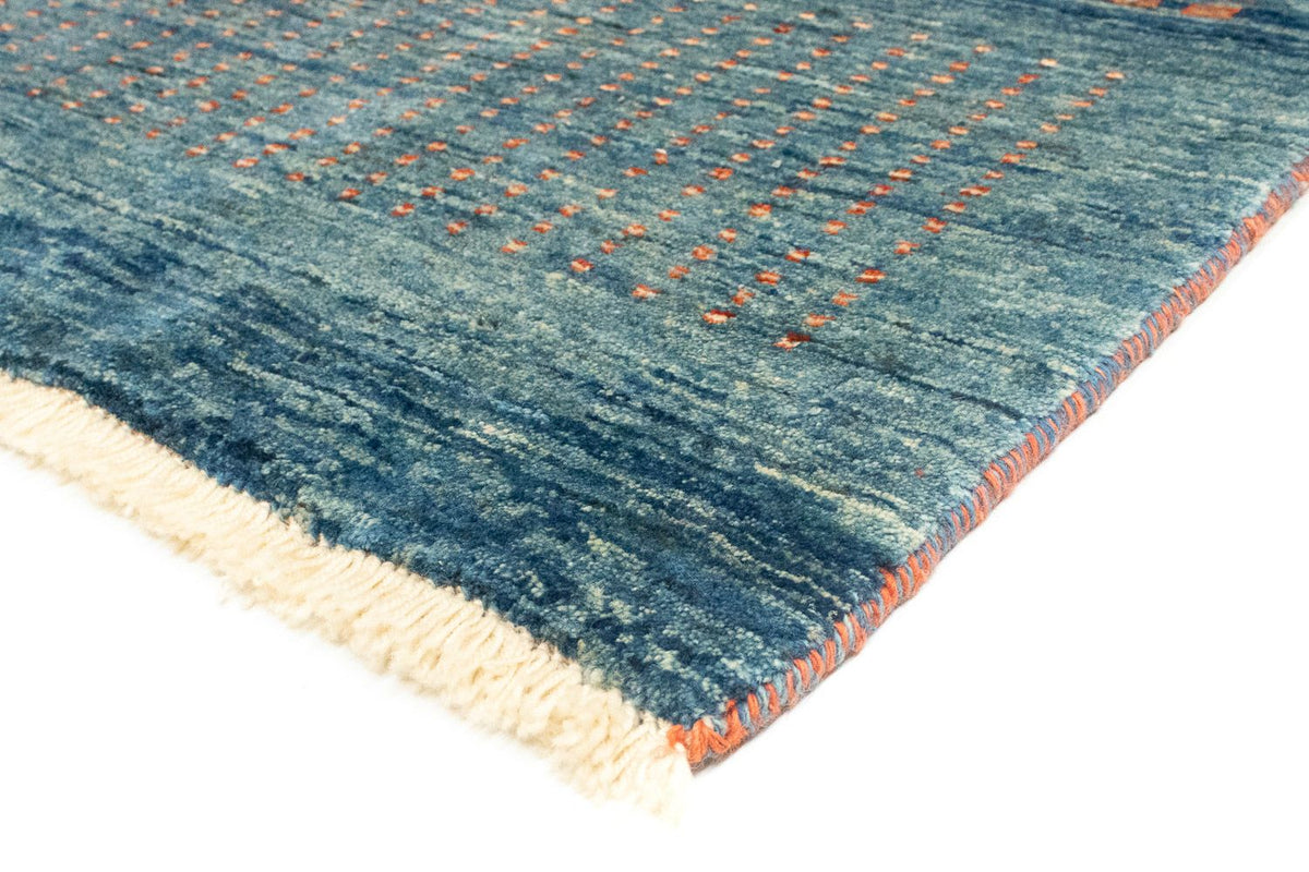 Tapis de couloir Tapis Gabbeh - Loribaft Persan - 188 x 86 cm - bleu