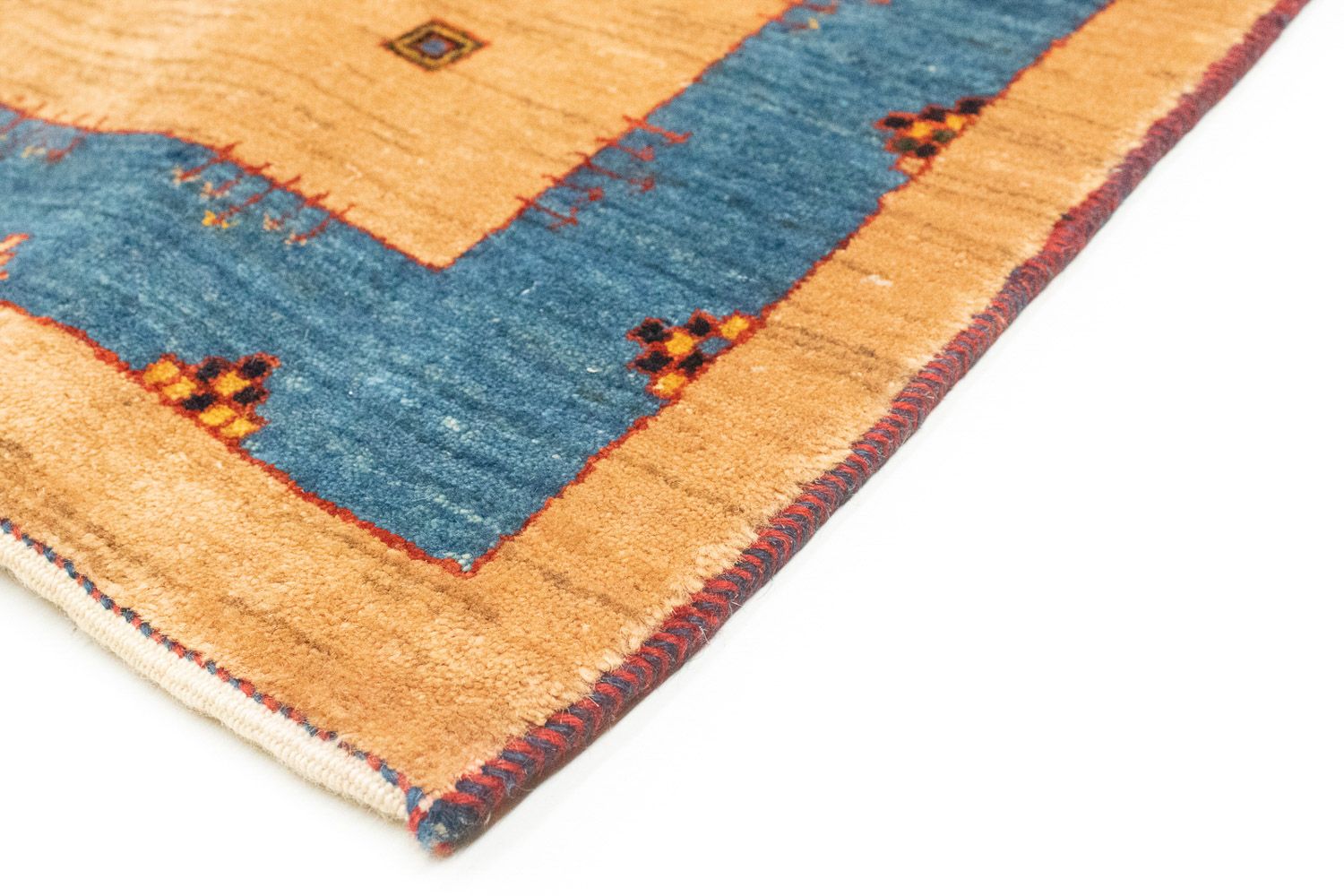 Tapis de couloir Tapis Gabbeh - Loribaft Persan - 300 x 85 cm - marron clair