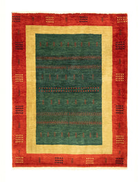 Tapis Gabbeh - Loribaft Persan - 181 x 127 cm - vert