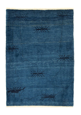 Tapis Gabbeh - Loribaft Persan - 150 x 102 cm - bleu foncé