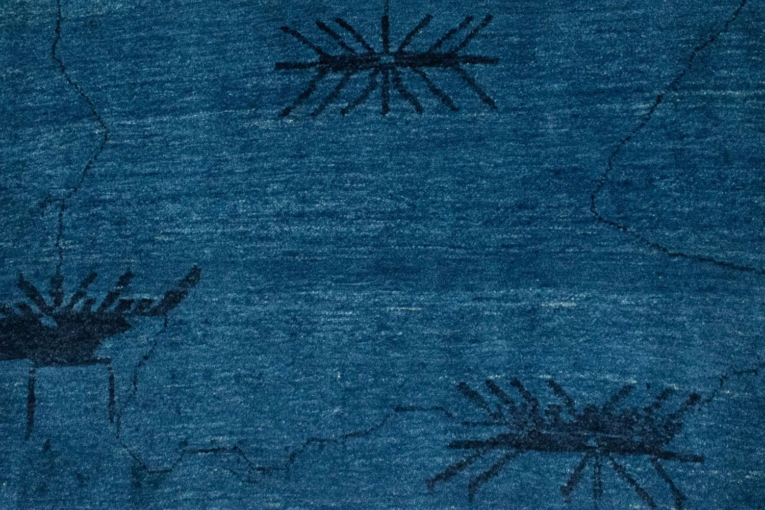 Tapis Gabbeh - Loribaft Persan - 150 x 102 cm - bleu foncé