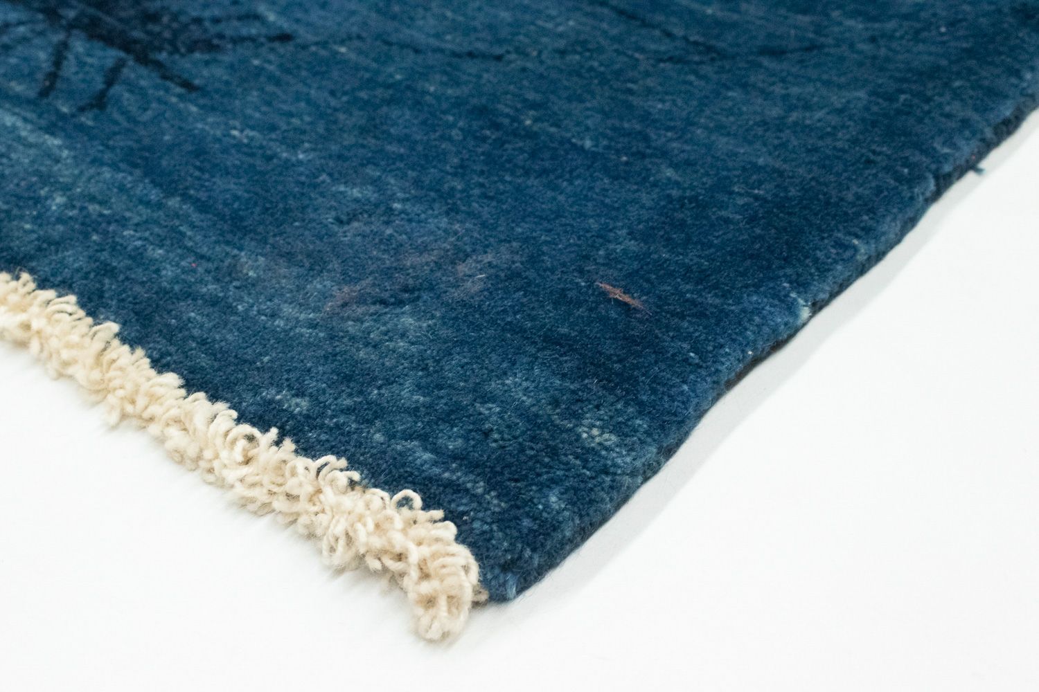 Tapis Gabbeh - Loribaft Persan - 150 x 102 cm - bleu foncé