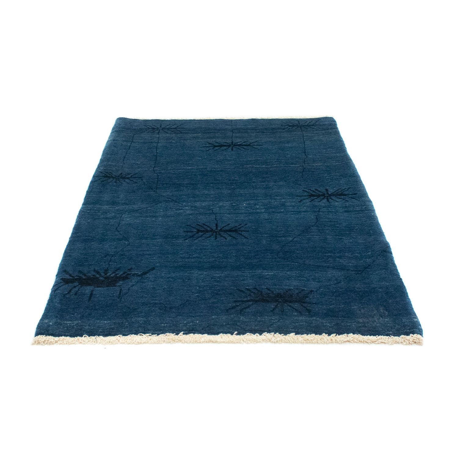 Tapis Gabbeh - Loribaft Persan - 150 x 102 cm - bleu foncé