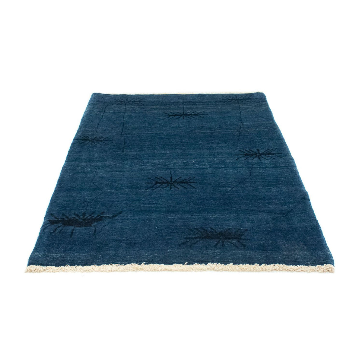 Tapis Gabbeh - Loribaft Persan - 150 x 102 cm - bleu foncé