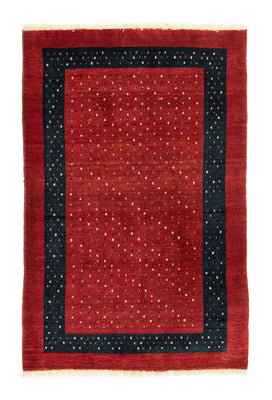 Tapis Gabbeh - Loribaft Persan - 155 x 103 cm - rouge