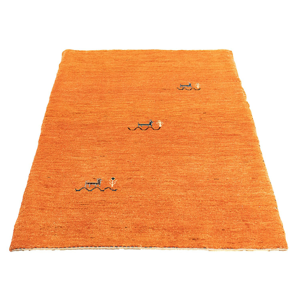 Tapis Gabbeh - Loribaft Persan - 130 x 80 cm - rouille