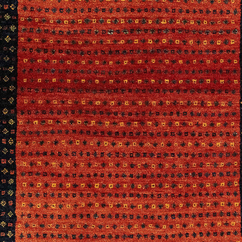 Tapis Gabbeh - Loribaft Persan - 136 x 82 cm - rouge foncé