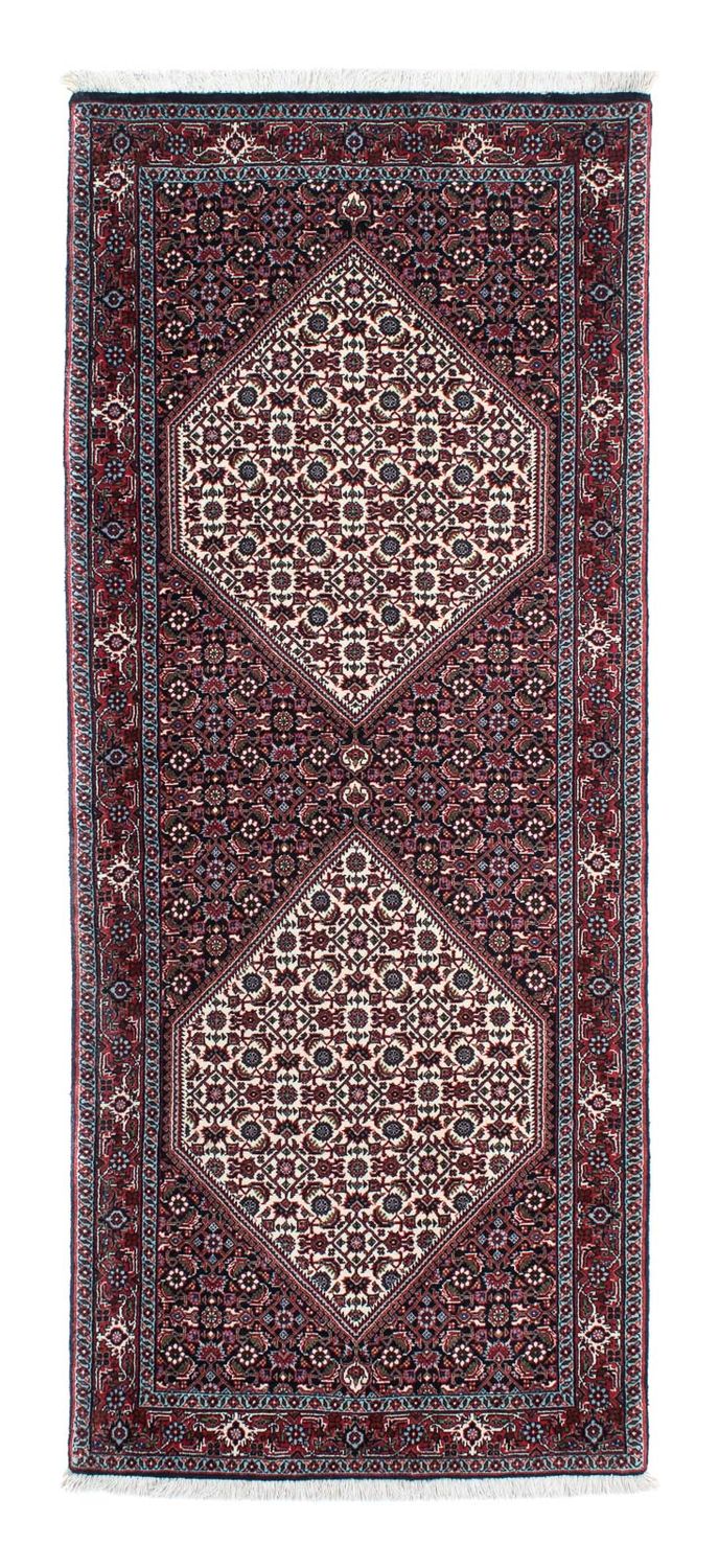 Tapis de couloir Tapis persan - Bidjar - 194 x 79 cm - bleu foncé