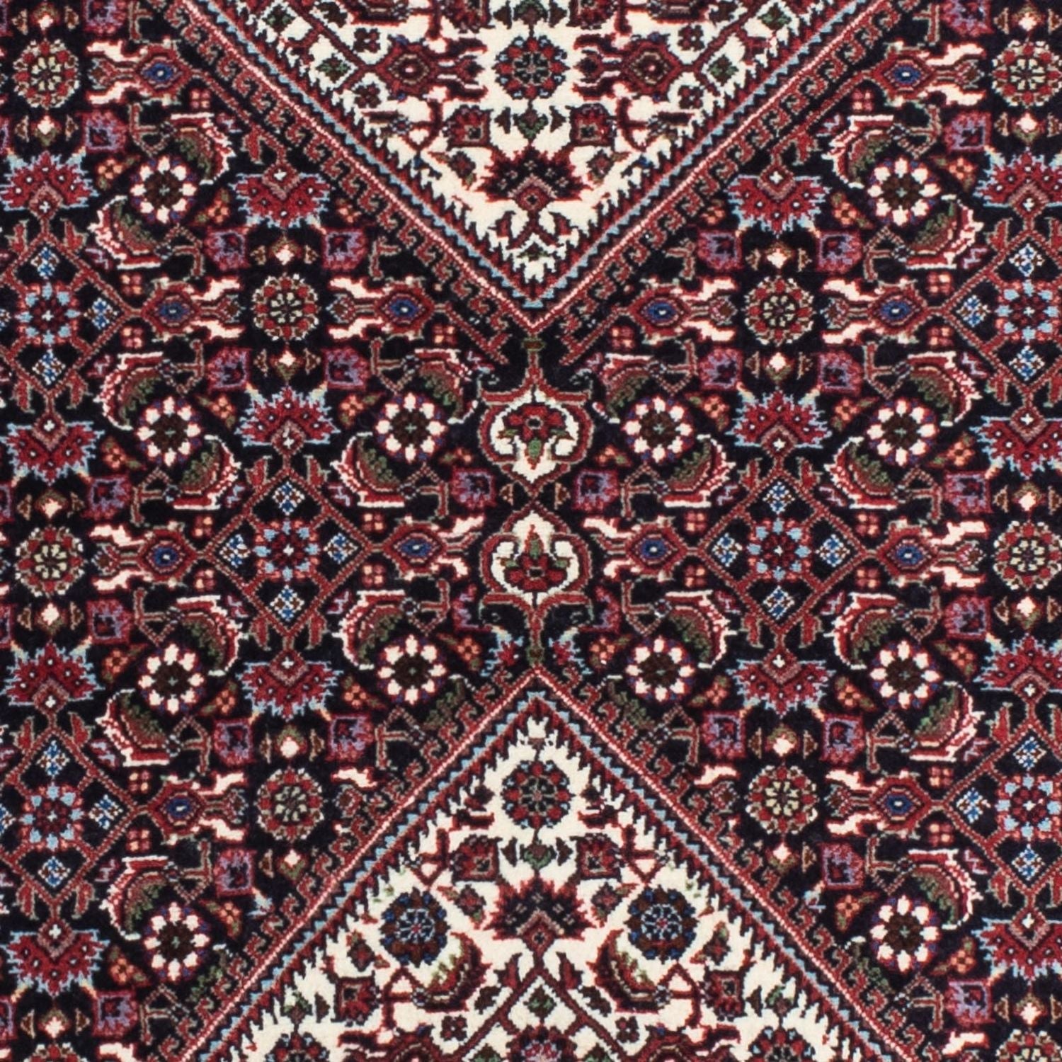 Tapis de couloir Tapis persan - Bidjar - 194 x 79 cm - bleu foncé