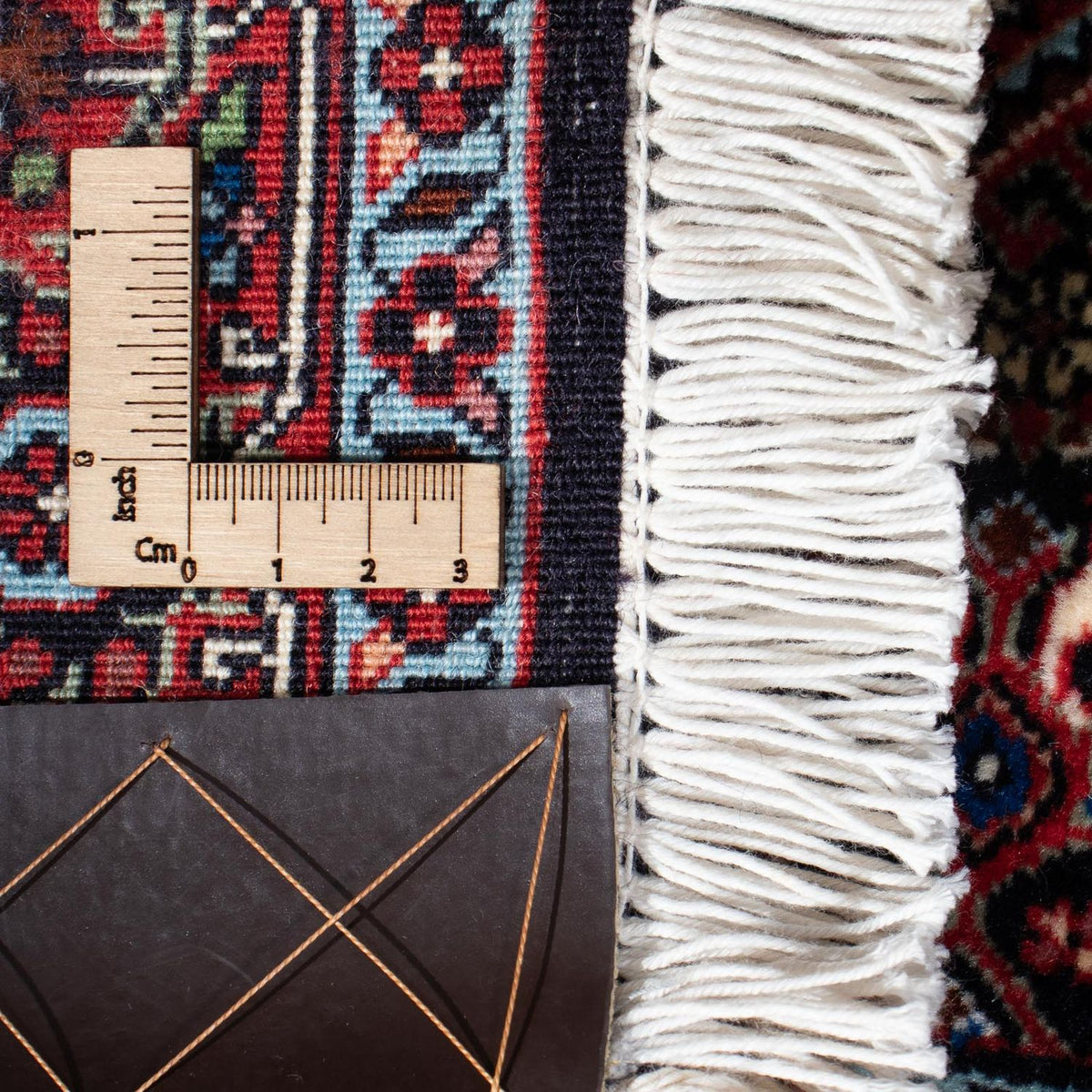 Tapis de couloir Tapis persan - Bidjar - 194 x 79 cm - bleu foncé