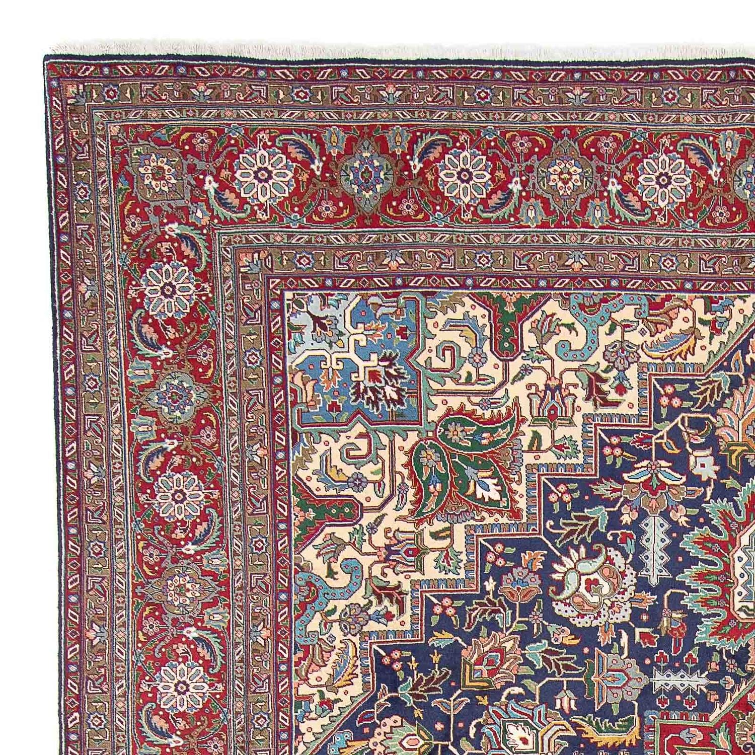 Tapis persan - Tabriz - Royal - 405 x 305 cm - bleu