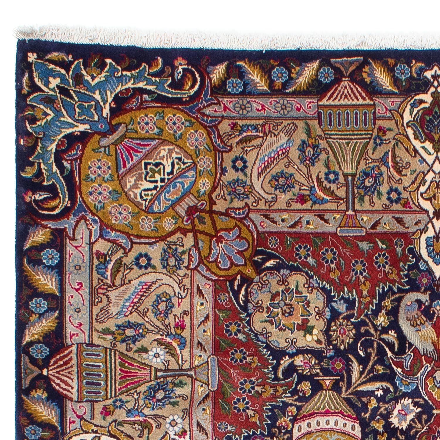 Tapis persan - Classique - 288 x 203 cm - bleu foncé