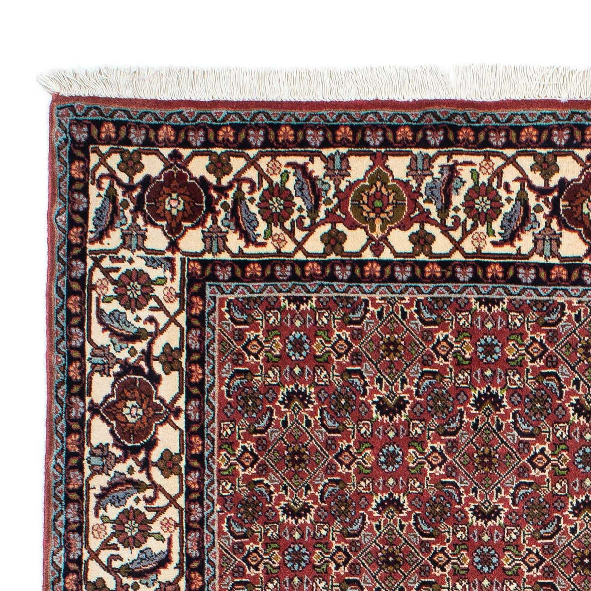 Tapis persan - Bidjar - 199 x 140 cm - bleu foncé