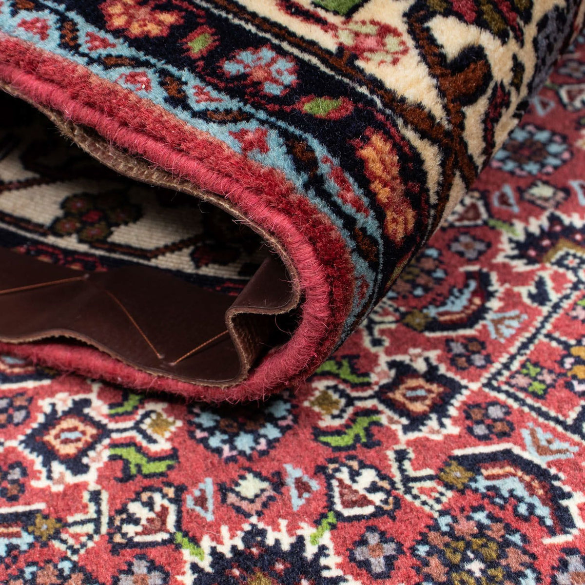 Tapis persan - Bidjar - 199 x 140 cm - bleu foncé