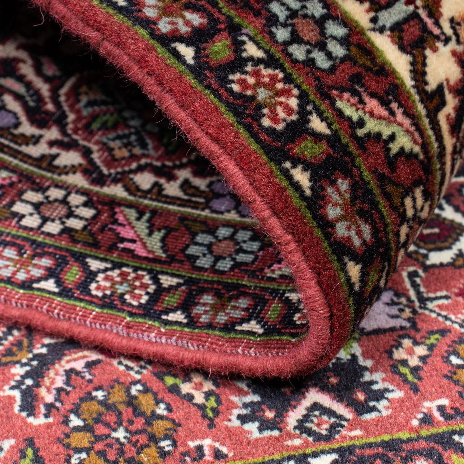 Tapis persan - Bidjar - 208 x 139 cm - rouge