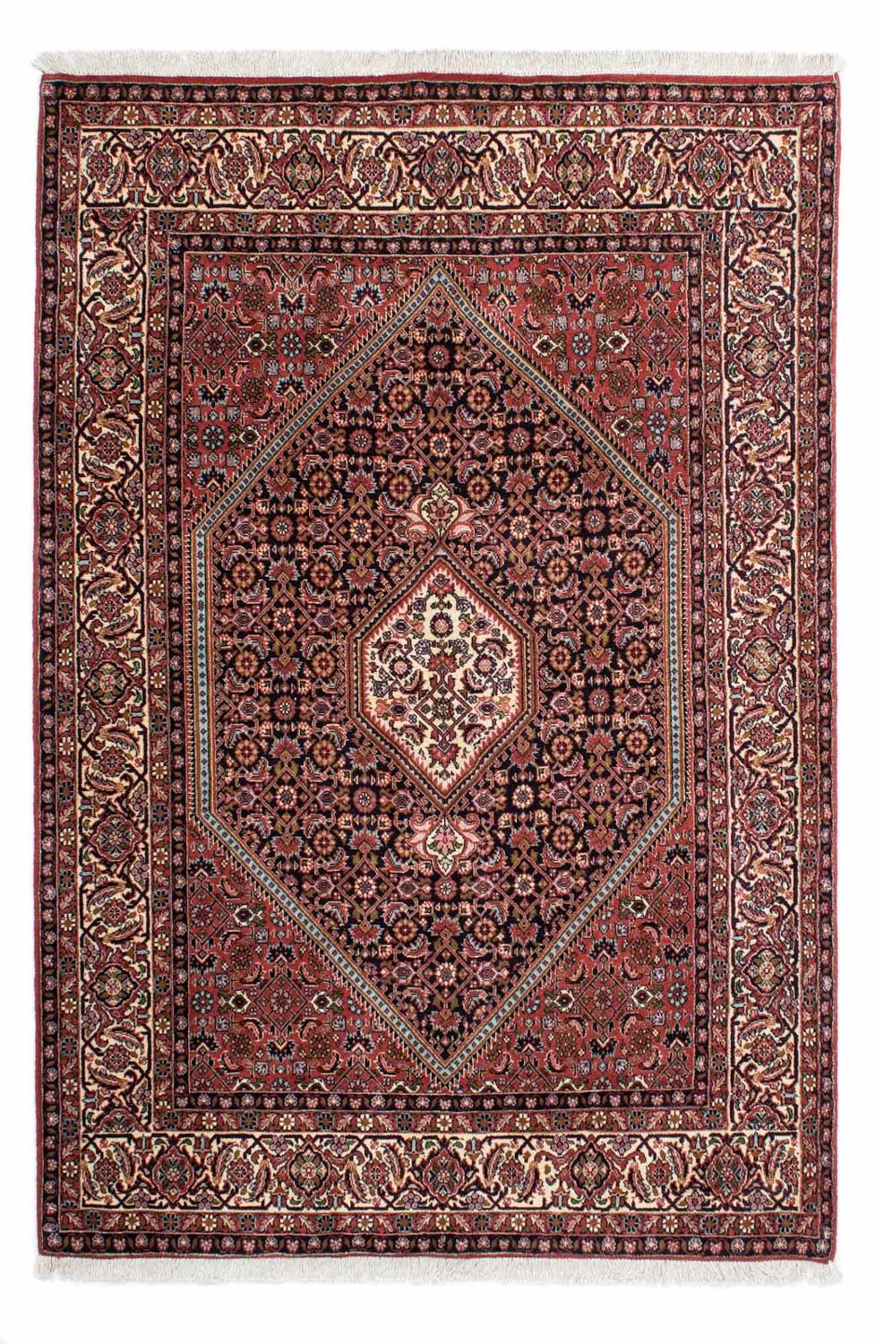 Tapis persan - Bidjar - 206 x 136 cm - rouge