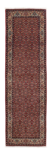 Tapis de couloir Tapis persan - Bidjar - 285 x 84 cm - rouge foncé