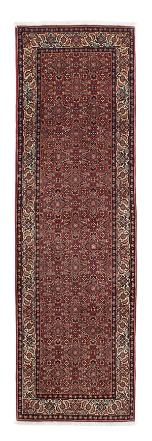 Tapis de couloir Tapis persan - Bidjar - 285 x 84 cm - rouge foncé