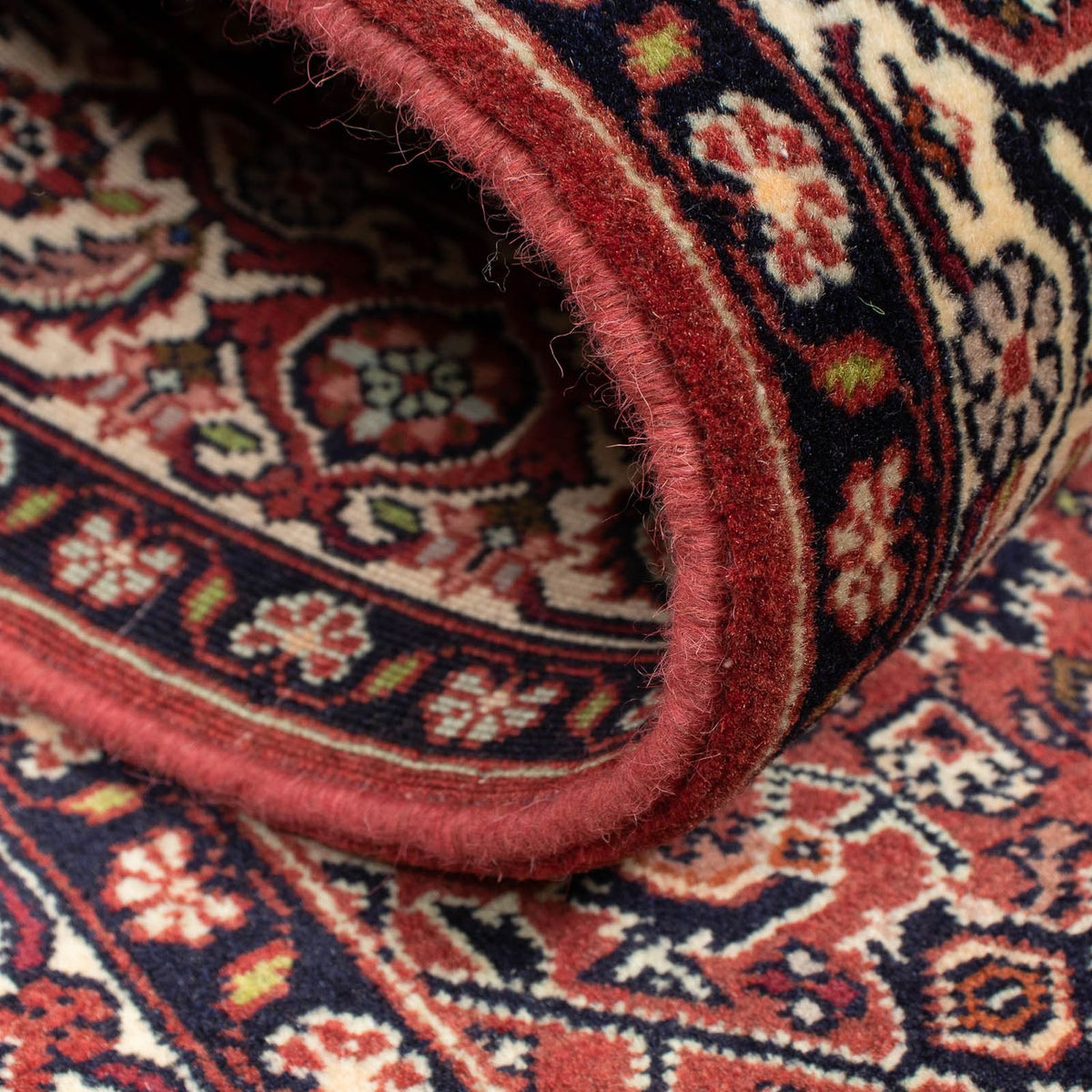 Tapis de couloir Tapis persan - Bidjar - 285 x 84 cm - rouge foncé