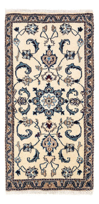 Tapis persan - Nain - 132 x 68 cm - beige