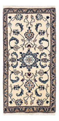 Tapis persan - Nain - 132 x 68 cm - beige