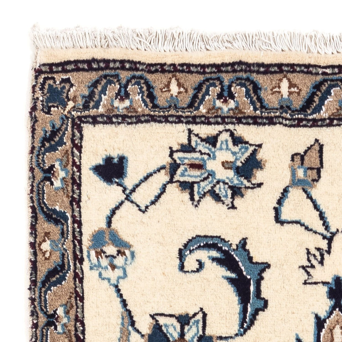 Tapis persan - Nain - 132 x 68 cm - beige