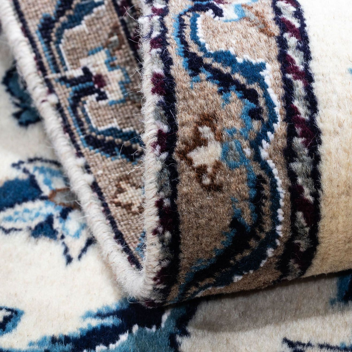 Tapis persan - Nain - 132 x 68 cm - beige