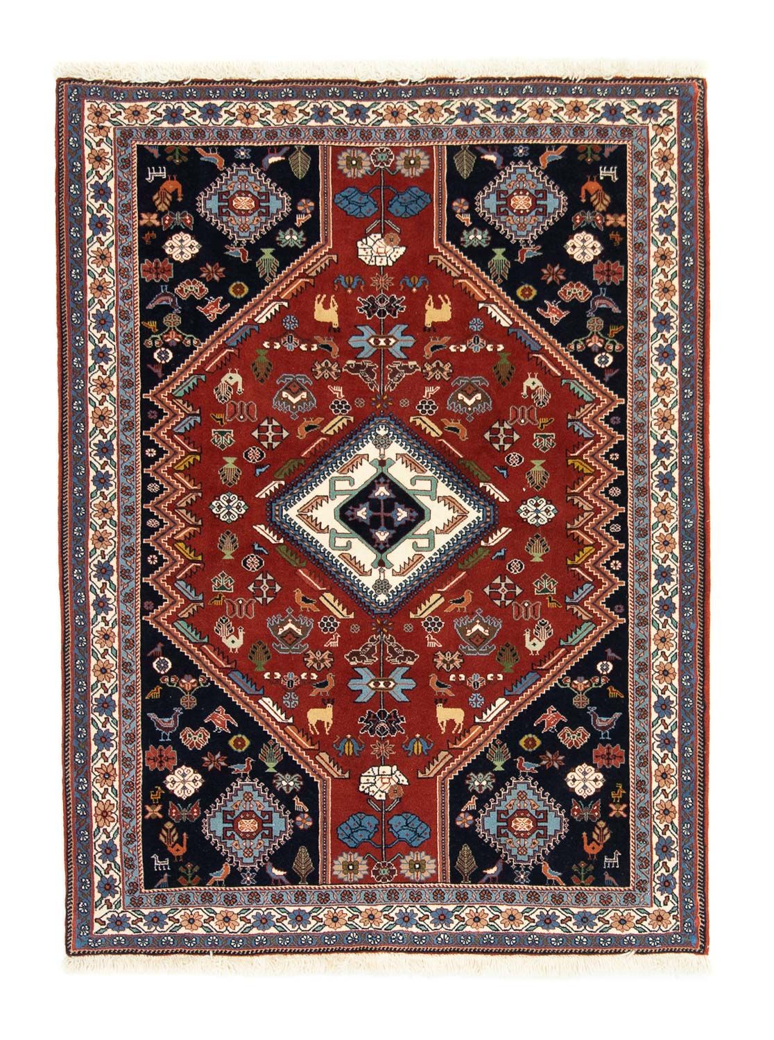 Tapis persan - Nomadic - 152 x 112 cm - rouge