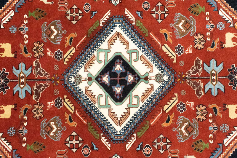 Tapis persan - Nomadic - 152 x 112 cm - rouge