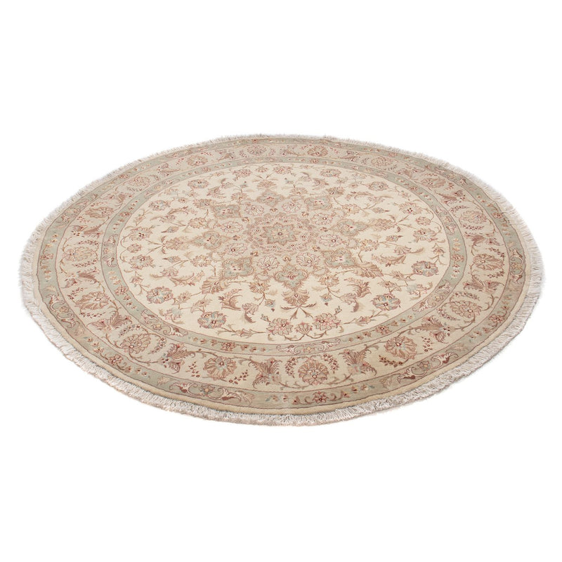 Tapis persan - Tabriz - Royal ronde  - 146 x 146 cm - beige