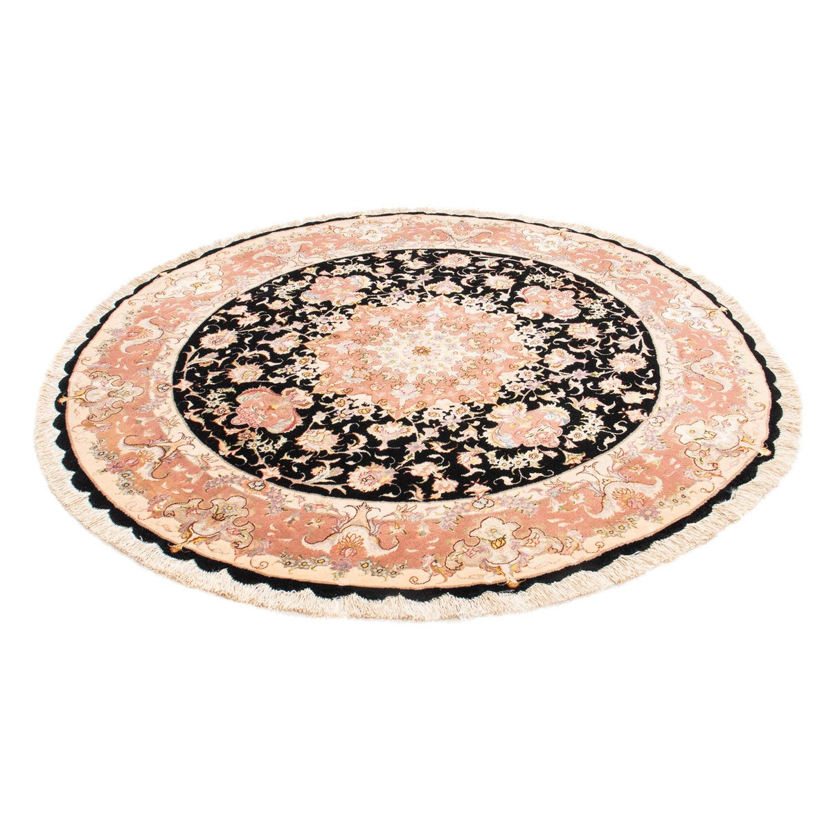 Tapis persan - Tabriz - Royal ronde  - 153 x 153 cm - bleu foncé