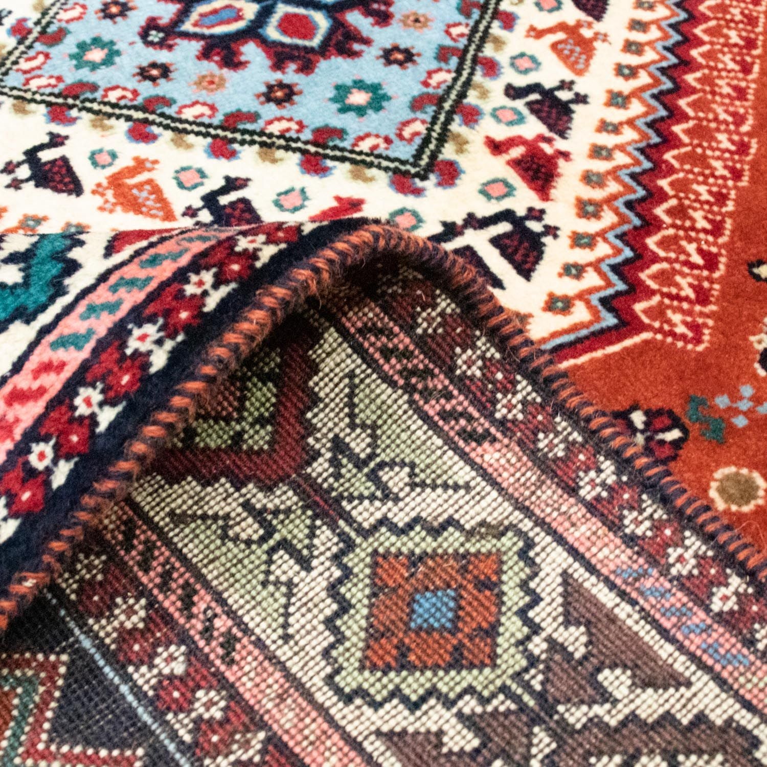 Tapis persan - Nomadic - 243 x 152 cm - rouge
