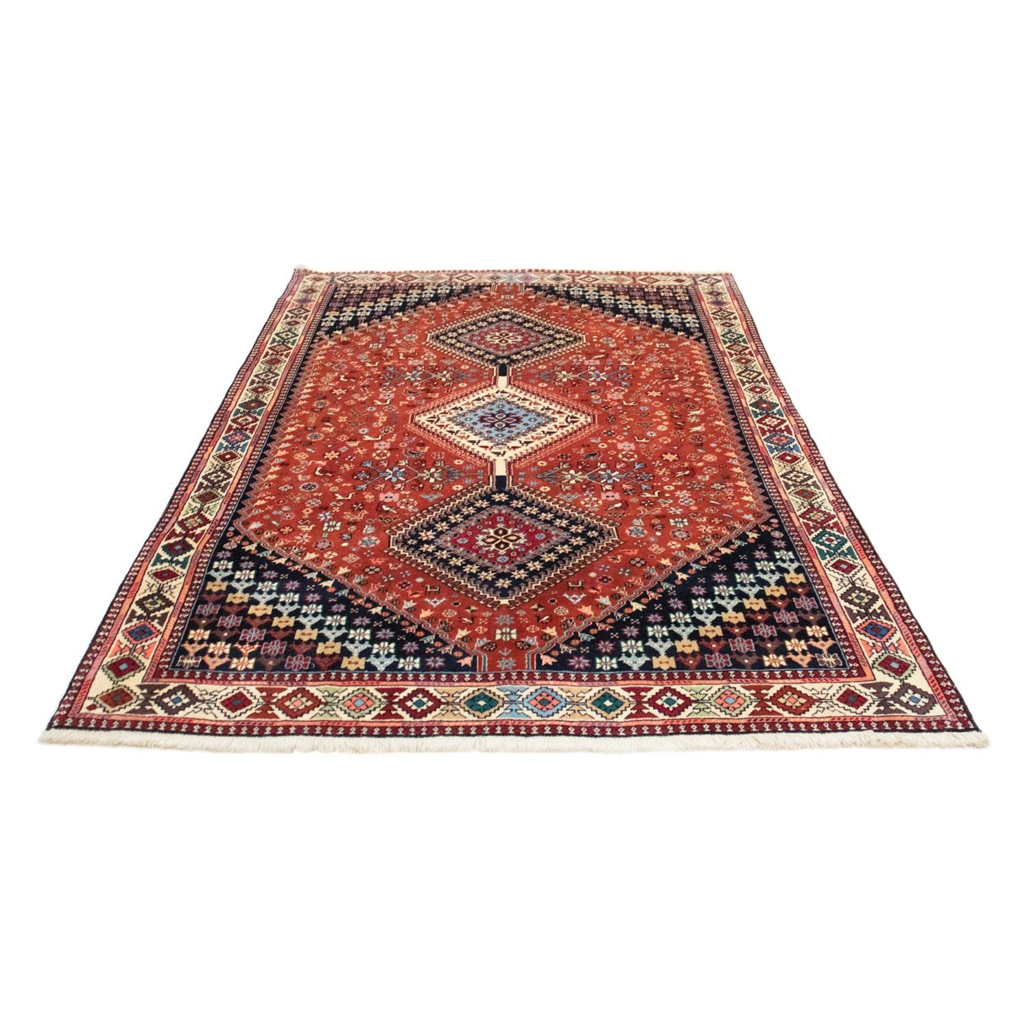 Tapis persan - Nomadic - 243 x 152 cm - rouge