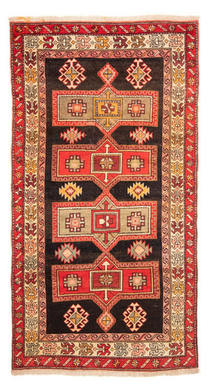 Tapis de couloir Tapis persan - Nomadic - 235 x 117 cm - bleu foncé