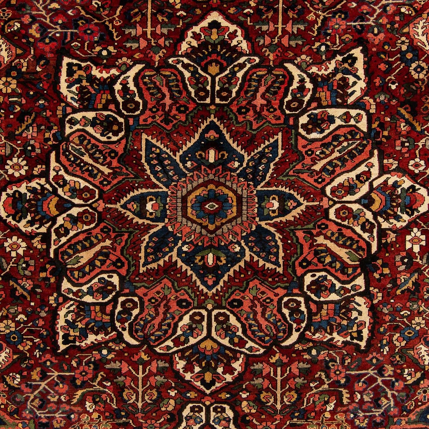 Tapis persan - Nomadic - 408 x 333 cm - rouge foncé