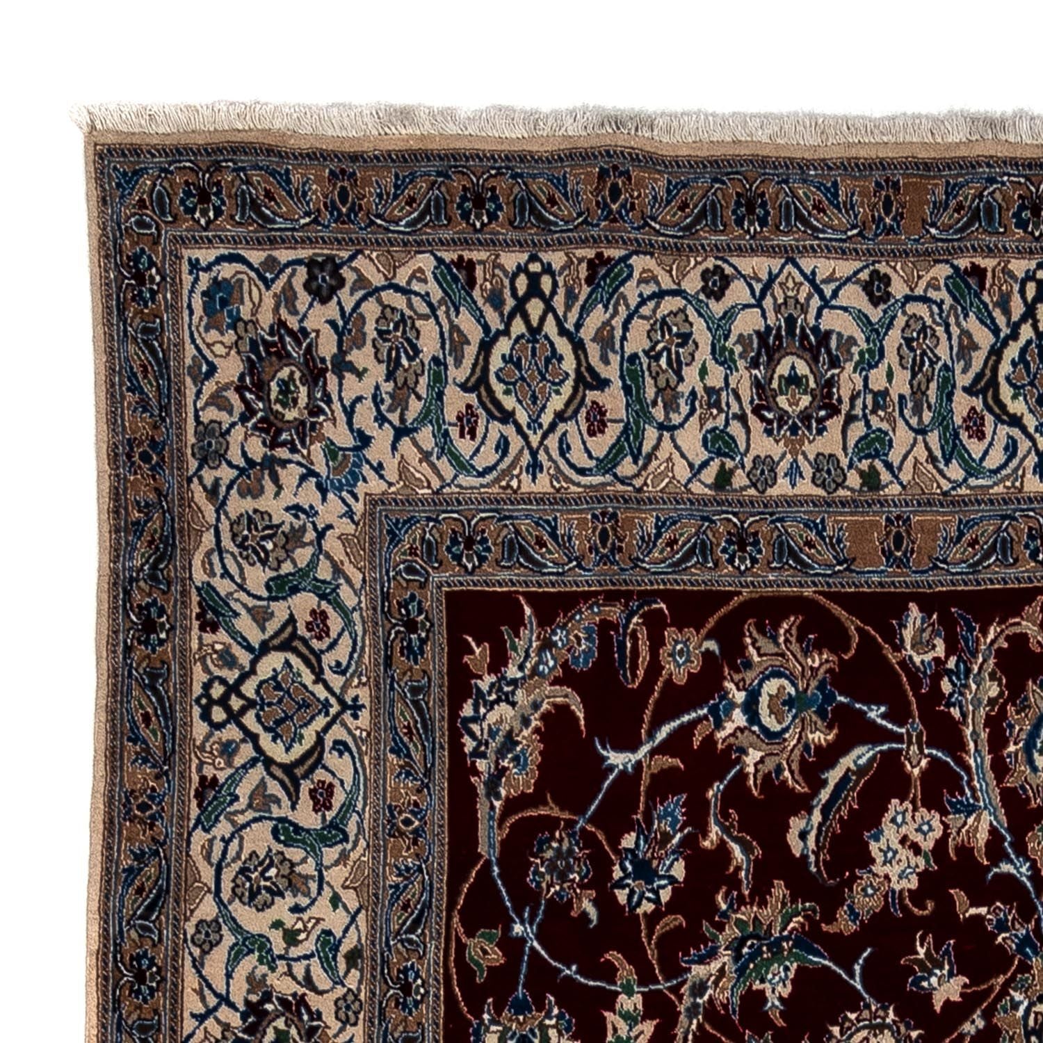 Tapis persan - Nain - Royal - 340 x 190 cm - noir