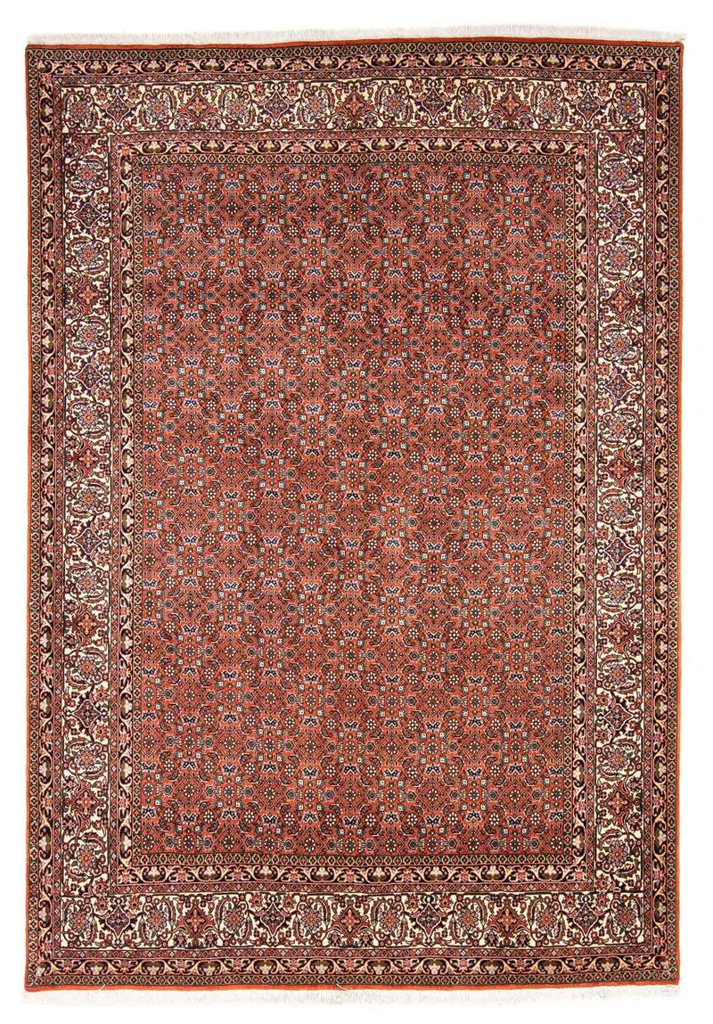 Tapis persan - Bidjar - 237 x 168 cm - rouge clair