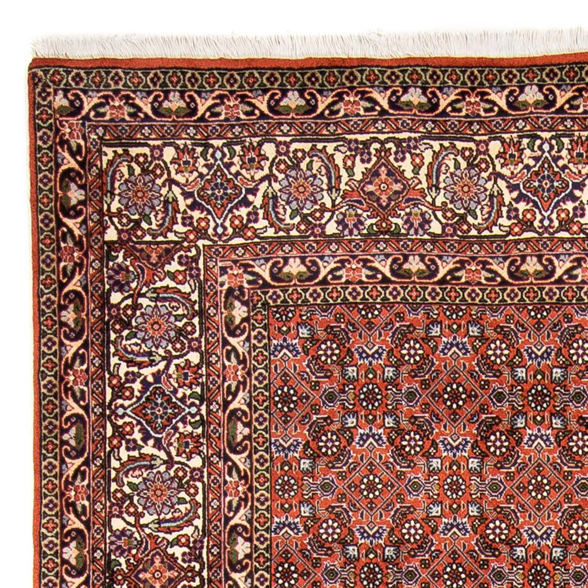 Tapis persan - Bidjar - 237 x 168 cm - rouge clair