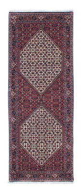 Tapis de couloir Tapis persan - Bidjar - 215 x 80 cm - bleu