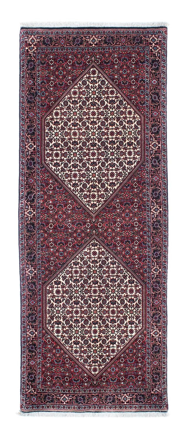 Tapis de couloir Tapis persan - Bidjar - 215 x 80 cm - bleu