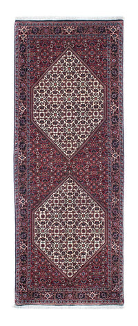 Tapis de couloir Tapis persan - Bidjar - 215 x 80 cm - bleu