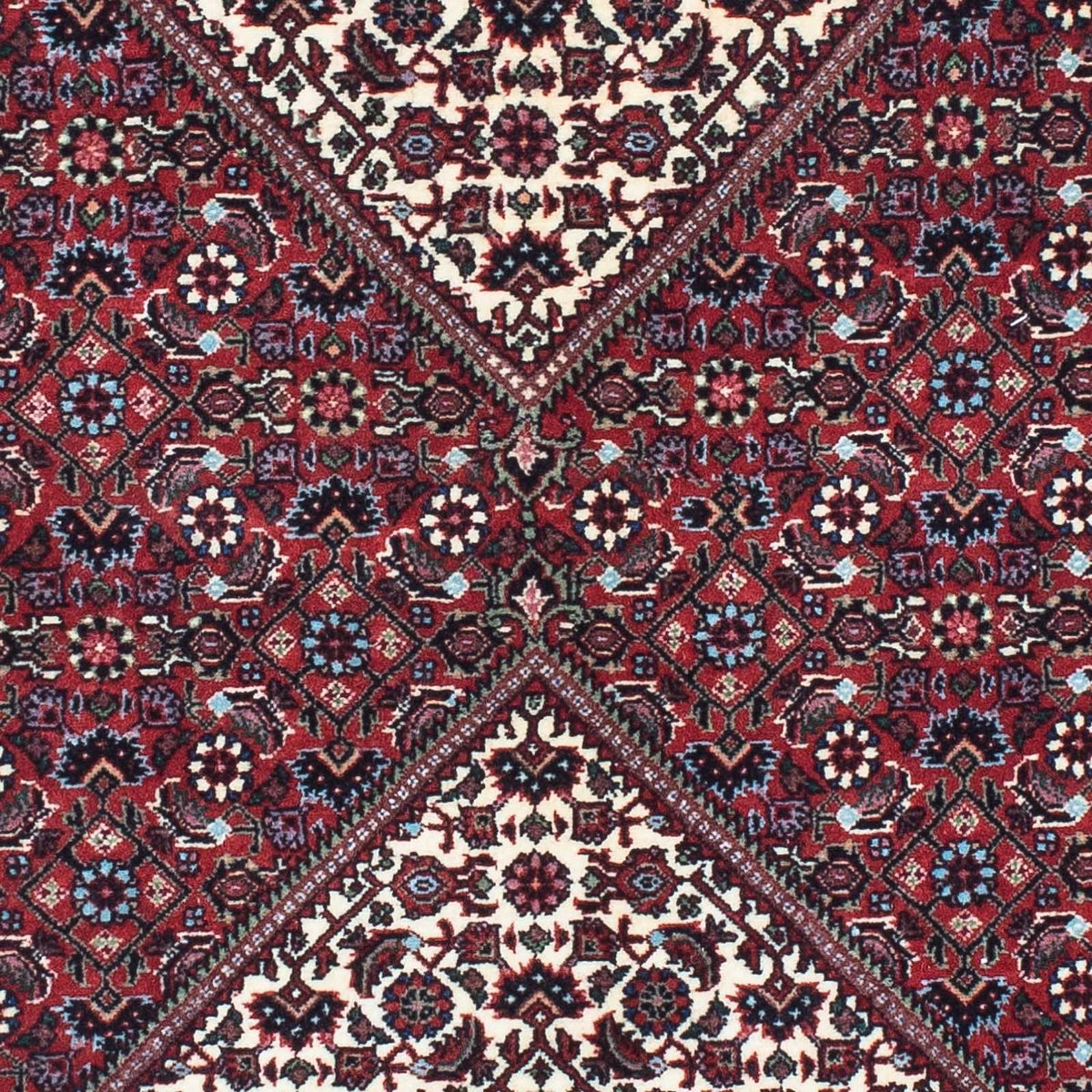 Tapis de couloir Tapis persan - Bidjar - 215 x 80 cm - bleu