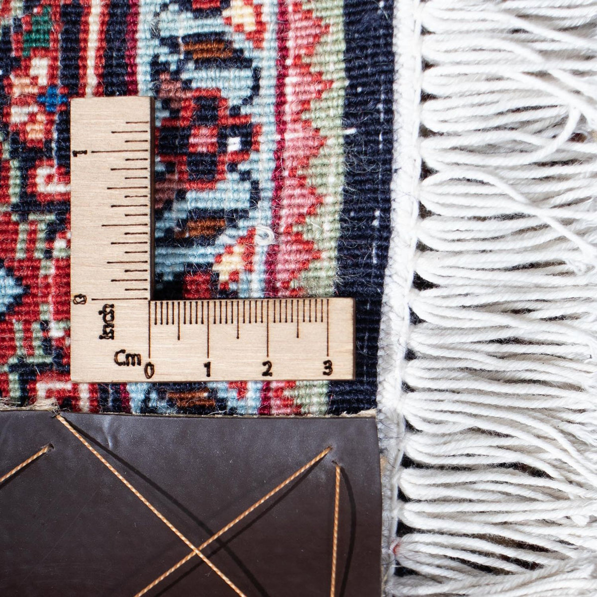 Tapis de couloir Tapis persan - Bidjar - 215 x 80 cm - bleu