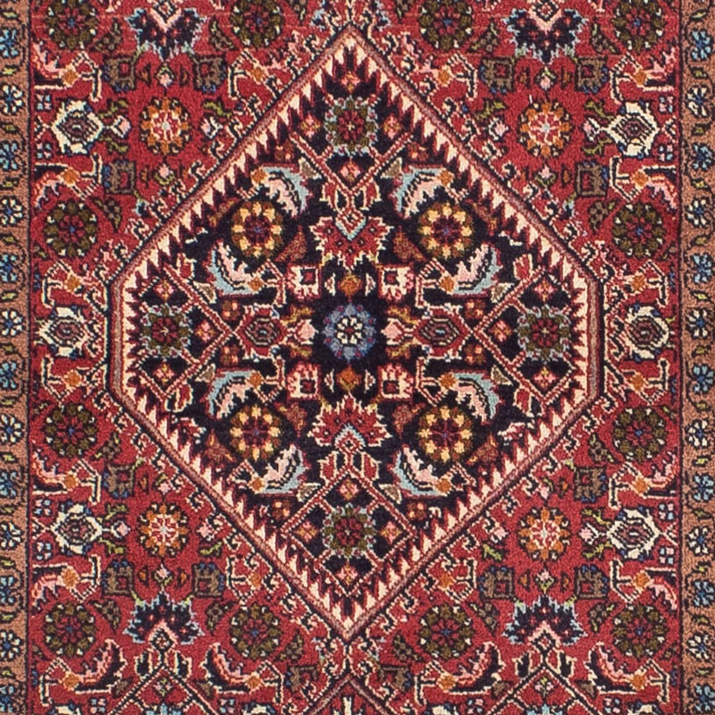 Tapis de couloir Tapis persan - Bidjar - 305 x 82 cm - rouge clair