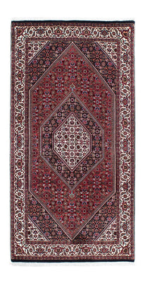 Tapis de couloir Tapis persan - Bidjar - 202 x 98 cm - bleu foncé