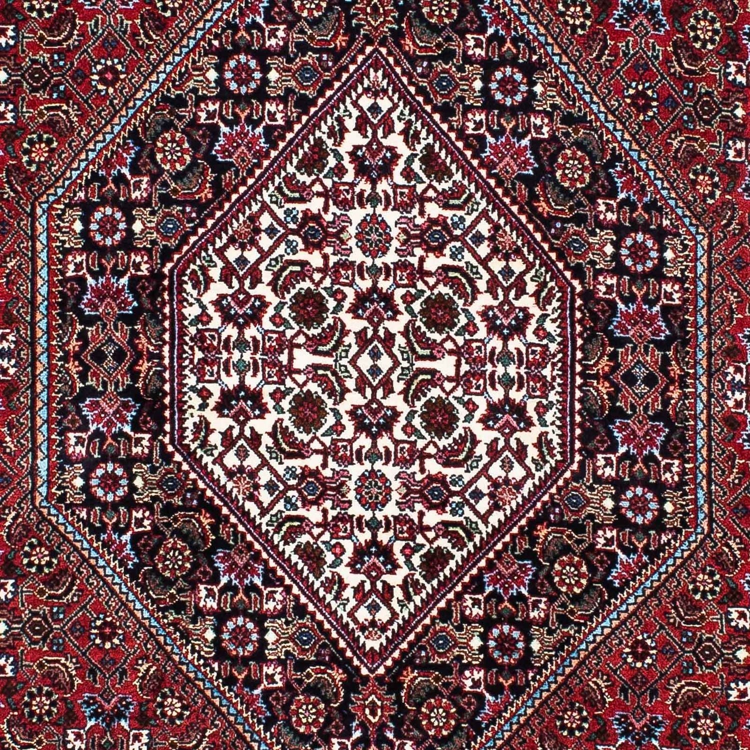 Tapis de couloir Tapis persan - Bidjar - 202 x 98 cm - bleu foncé