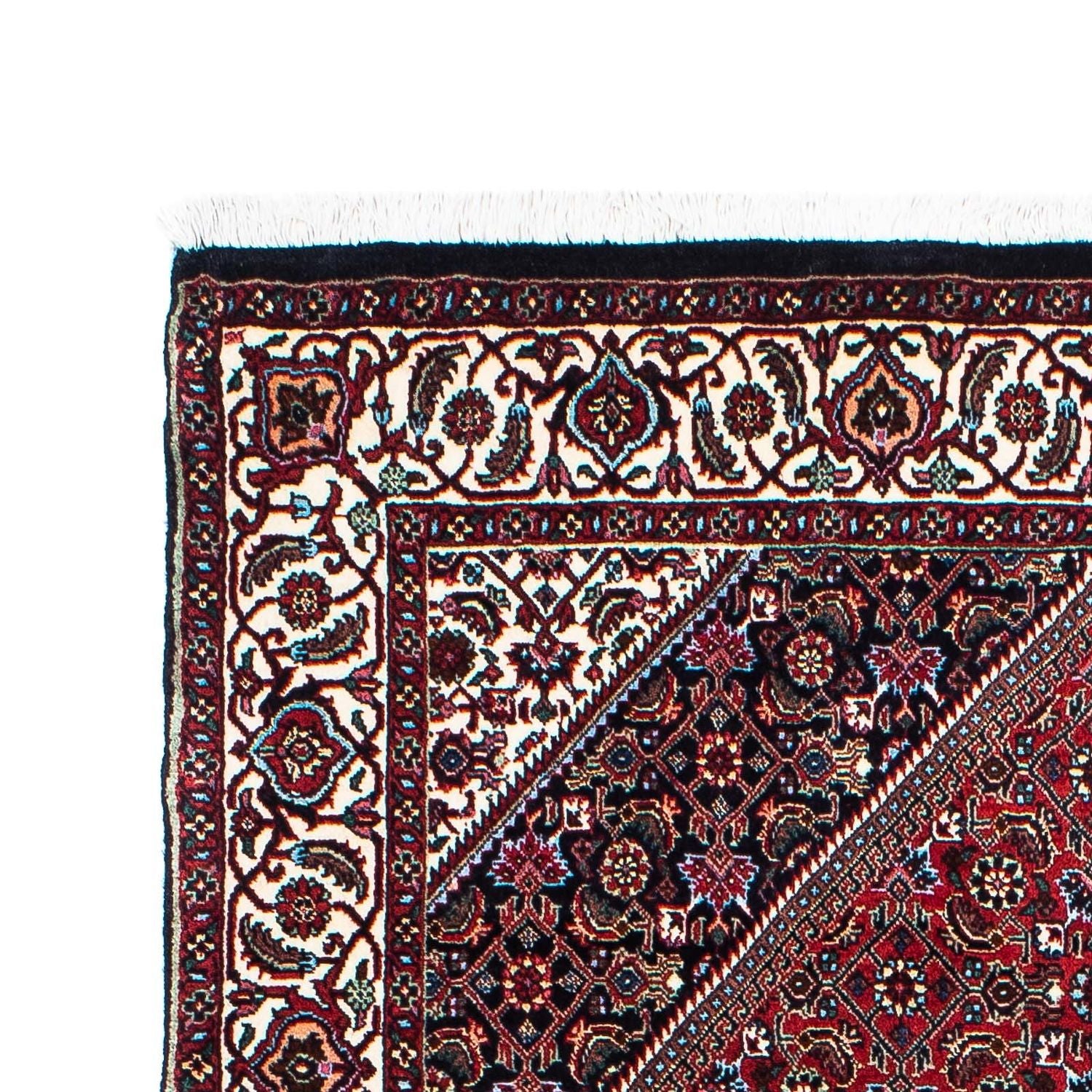 Tapis de couloir Tapis persan - Bidjar - 202 x 98 cm - bleu foncé