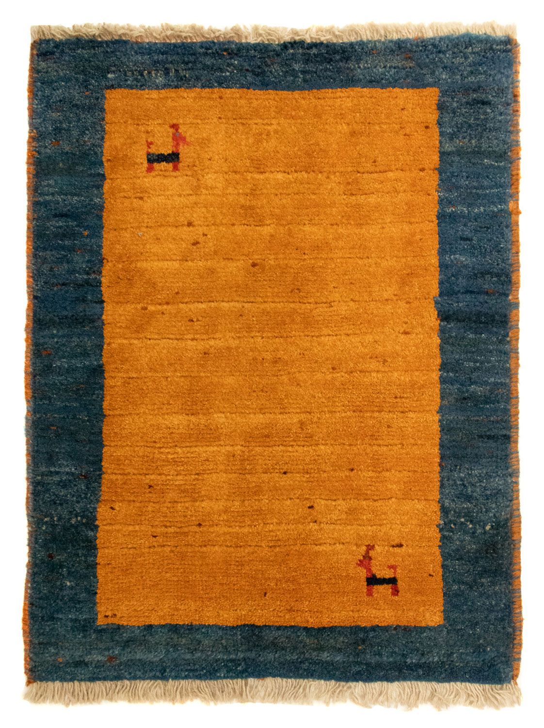Tapis Gabbeh - Persan - 85 x 64 cm - or