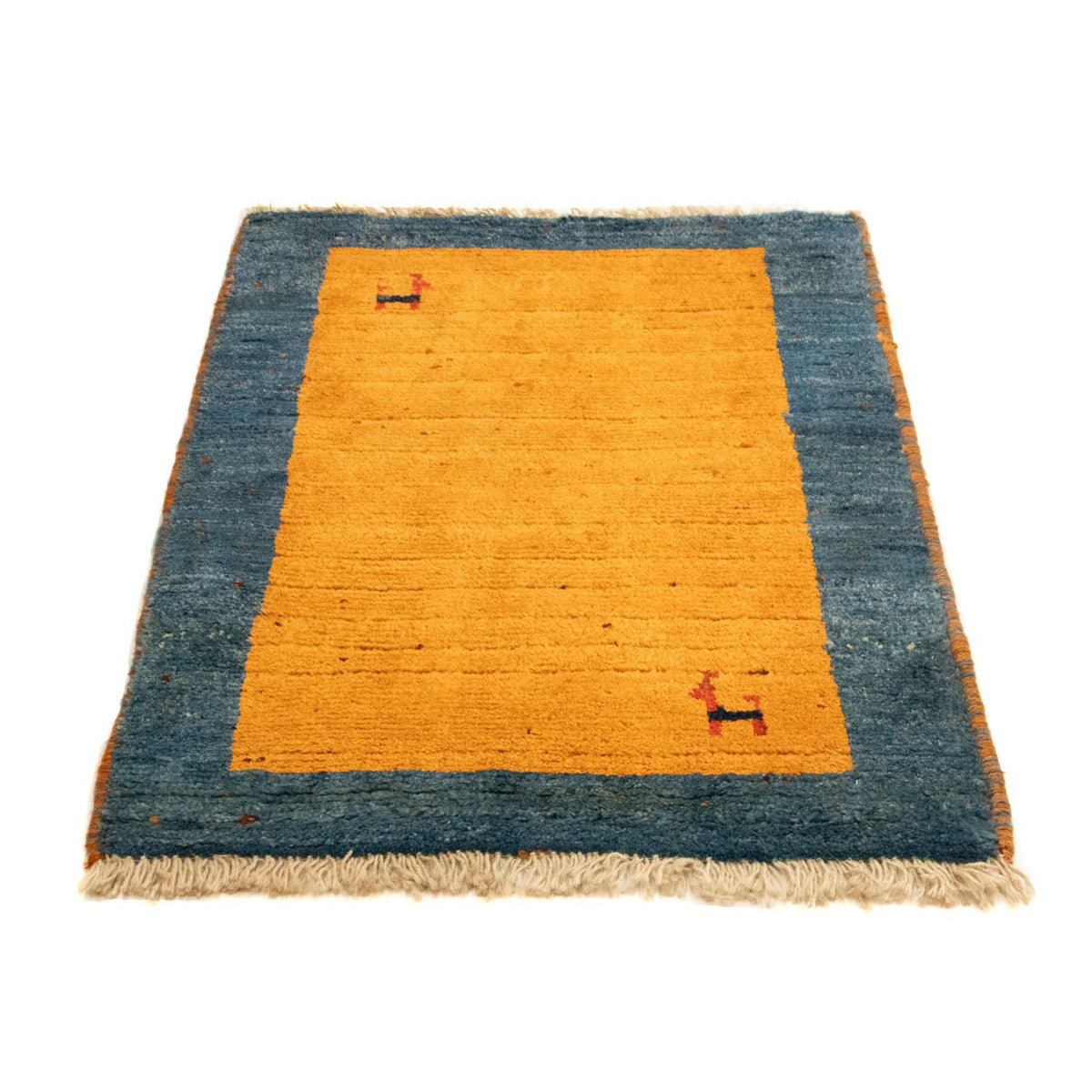 Tapis Gabbeh - Persan - 85 x 64 cm - or