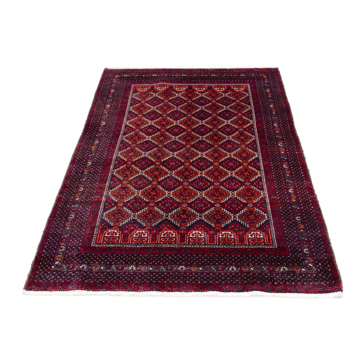 Tapis Belutsch - 165 x 95 cm - rouge foncé
